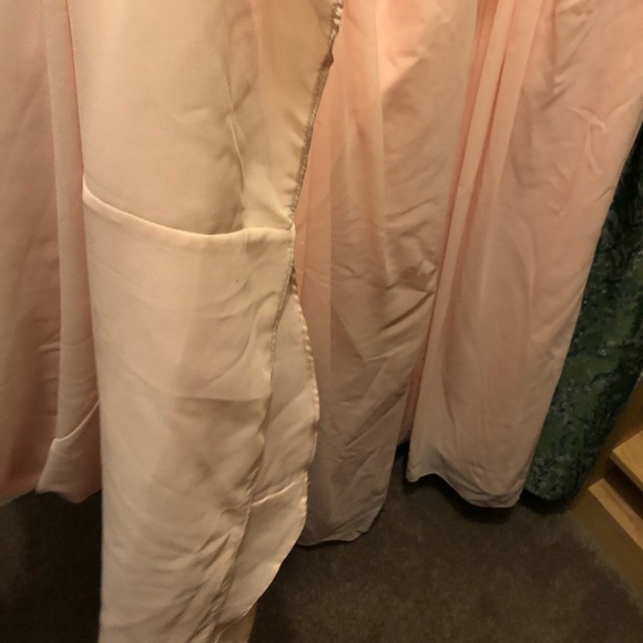 David’s Bridal pink chiffon Bridesmaid’s Dresses - Picture 7 of 8